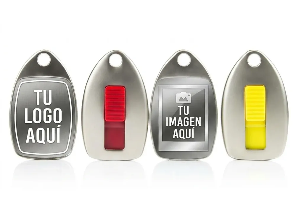 Pendrive aleta metálico personalizado con logo