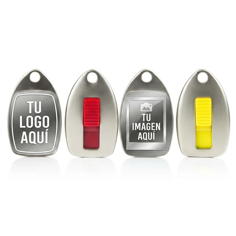 Pendrive aleta metálico personalizado con logo, foto 1