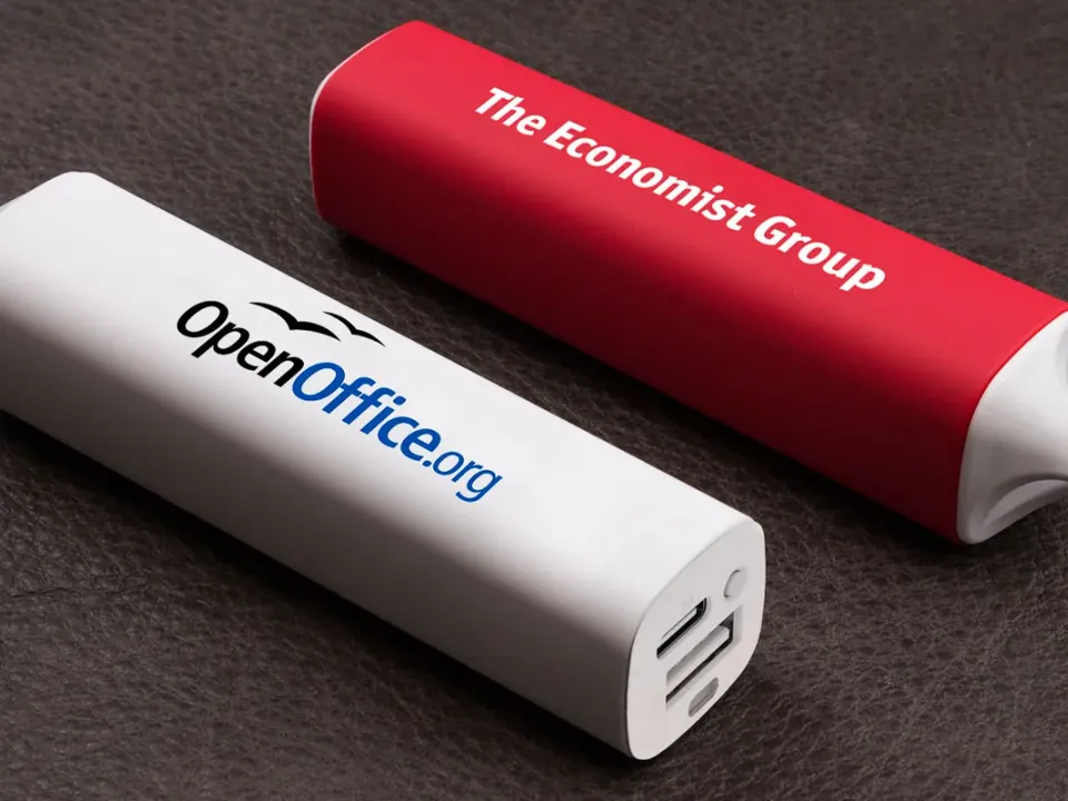 Power bank cilíndrico con gancho personalizado con logo, foto 2