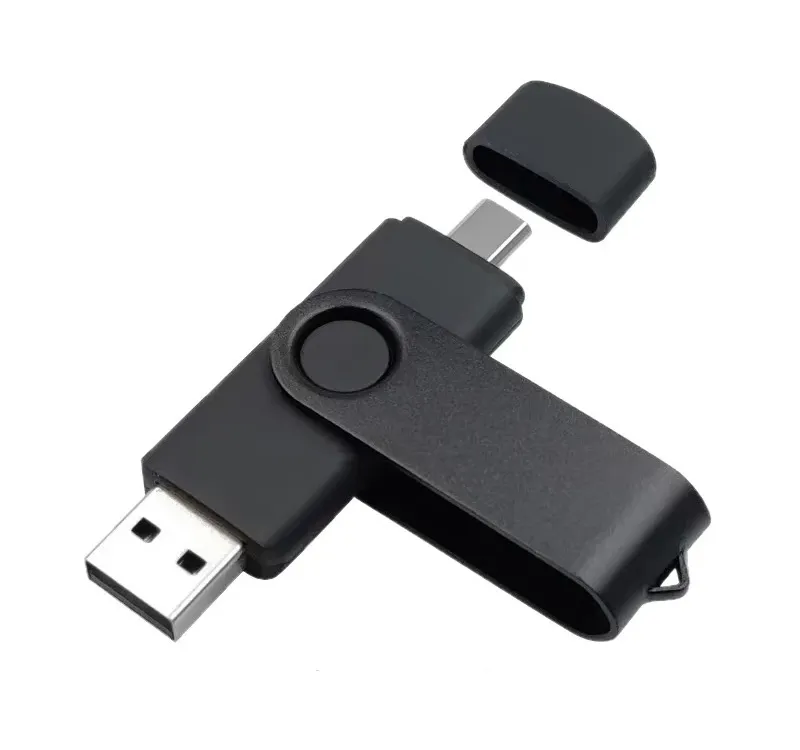 Pendrive dual USB-A + USB-C personalizado con logo