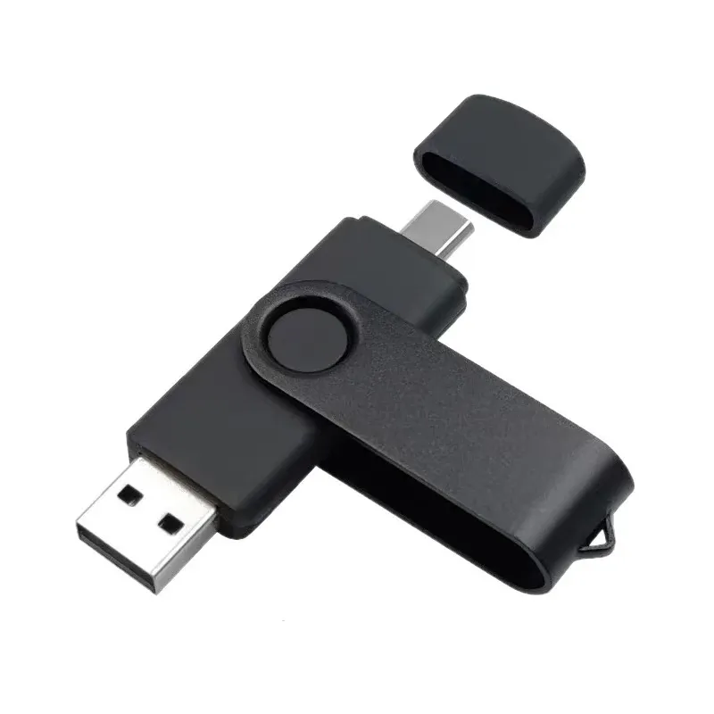 Pendrive dual USB-A + USB-C personalizado con logo, foto 1