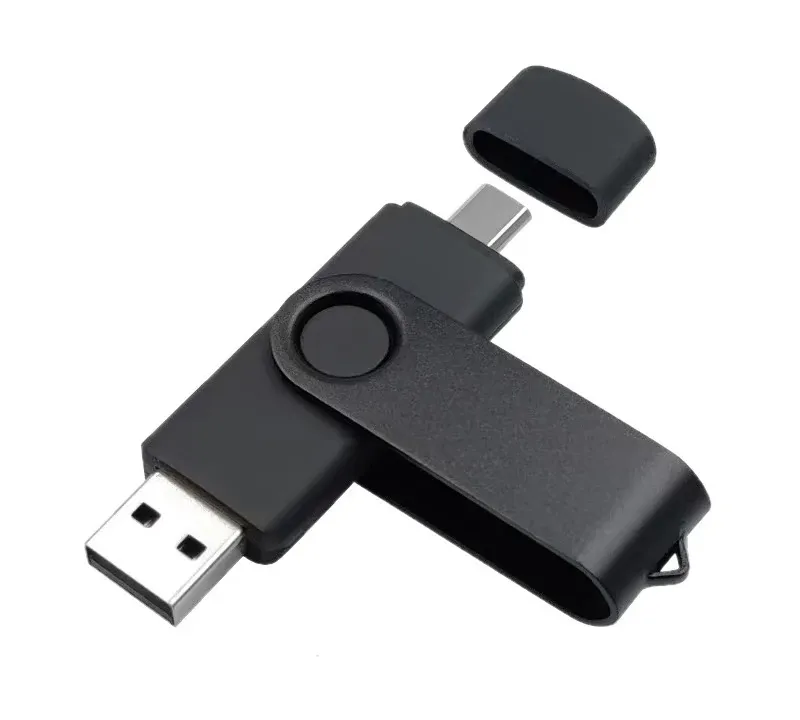 Pendrive dual USB-A + USB-C personalizado con logo, foto 1