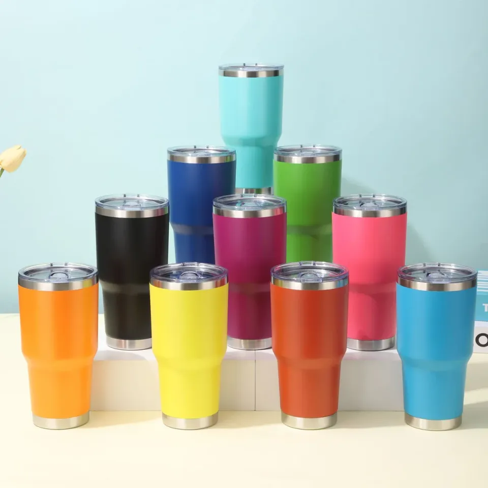 Vaso térmico de 30 oz (900 ml) con tapa deslizante y tu logo personalizado con logo, foto 2