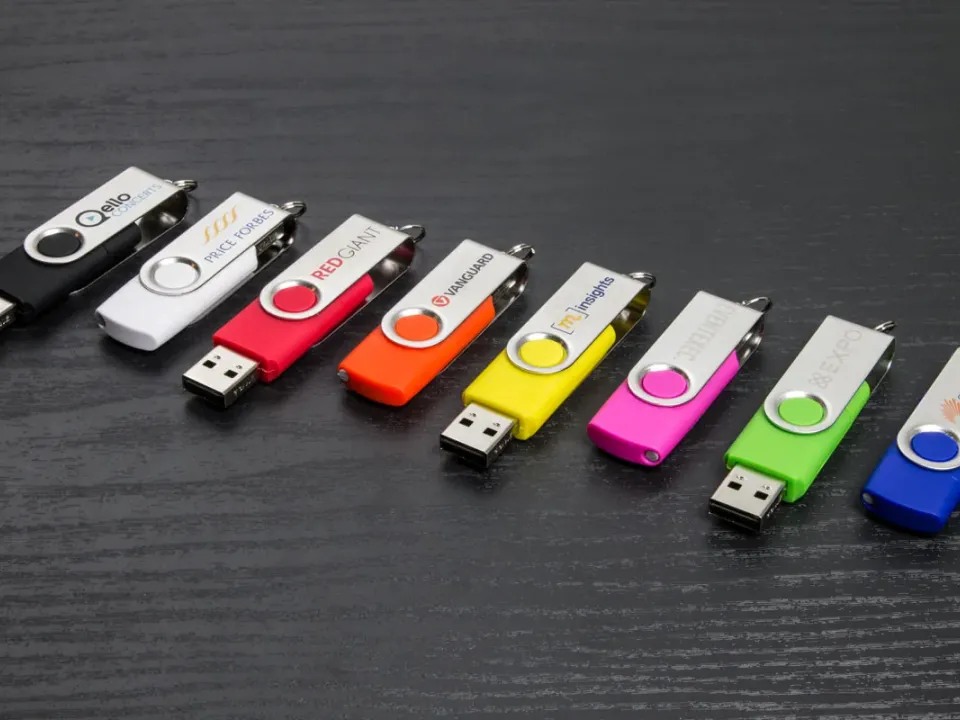 Swivel USB-A and USB-C customized with logo, photo 2