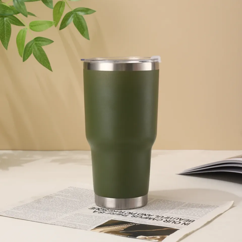 Vaso térmico de 30 oz (900 ml) con tapa deslizante y tu logo personalizado con logo, foto 11