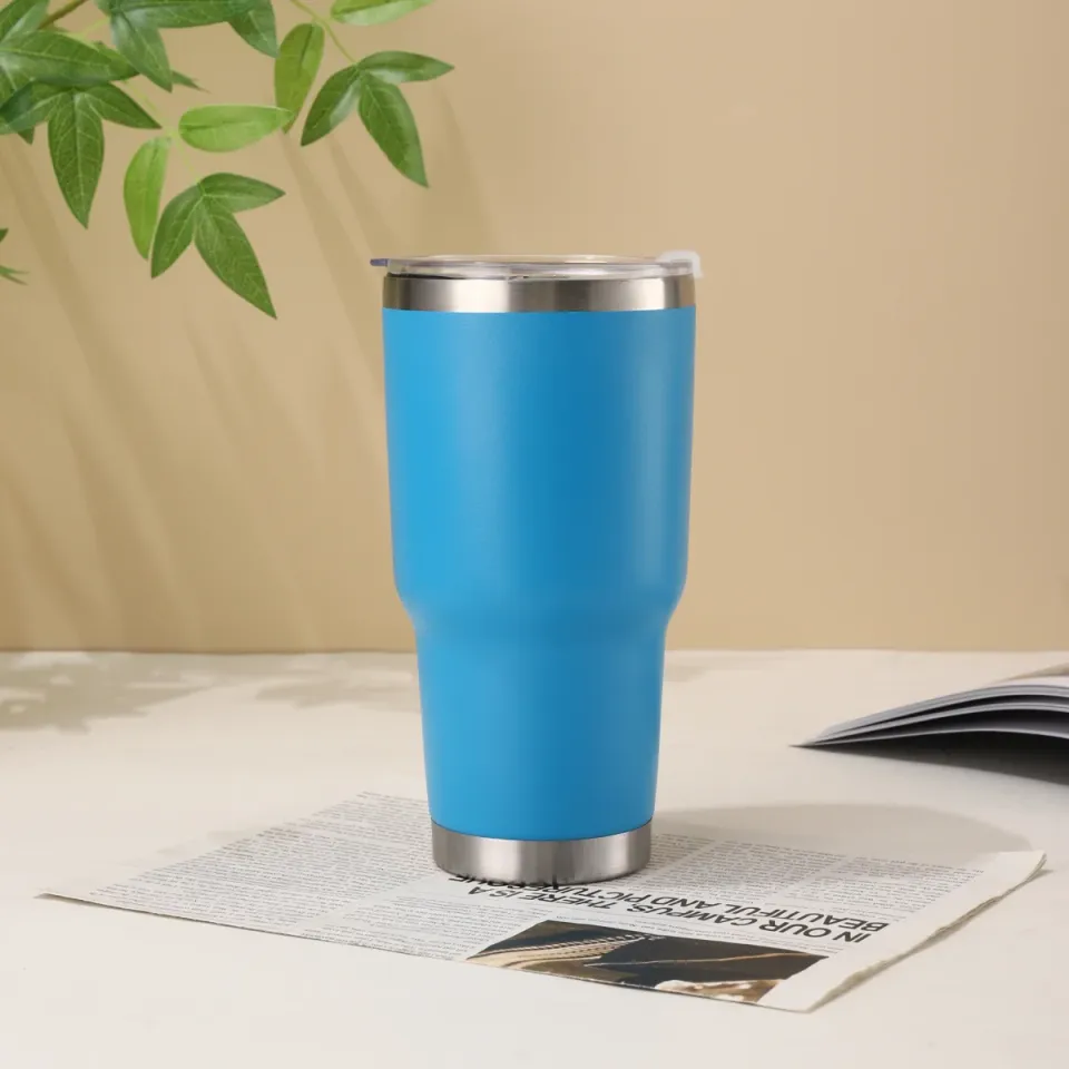 Vaso térmico de 30 oz (900 ml) con tapa deslizante y tu logo personalizado con logo, foto 19