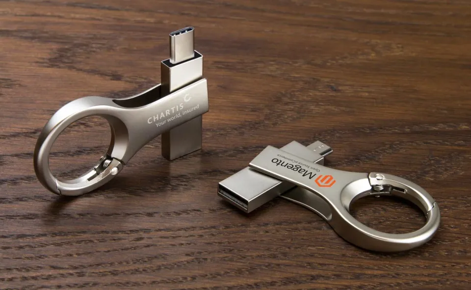 Pendrive dual con gancho personalizado con logo, foto 5