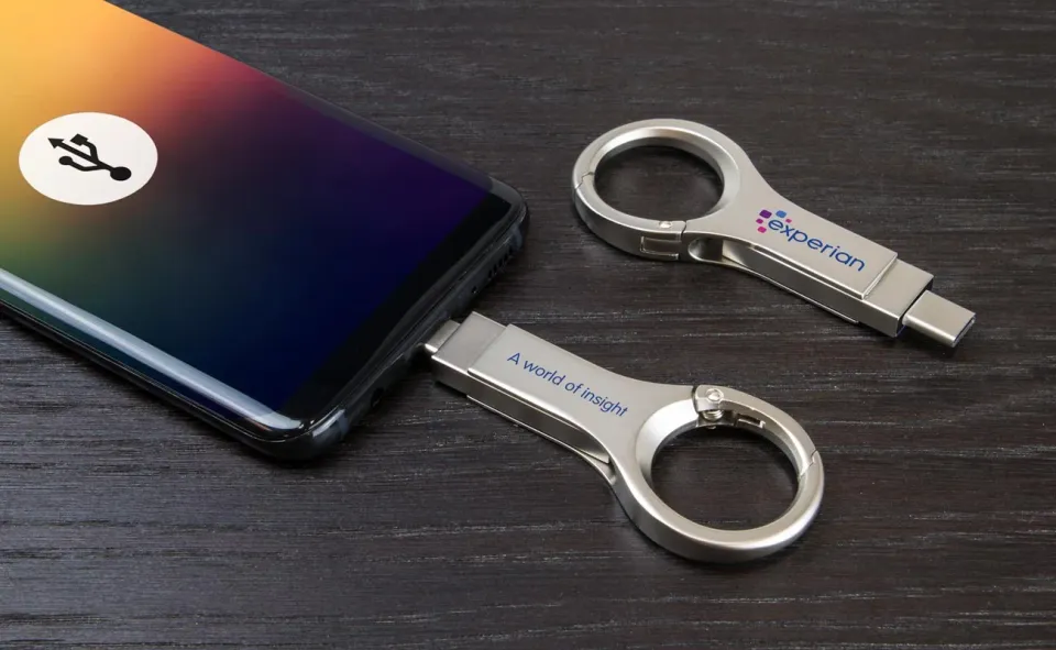 Pendrive dual con gancho personalizado con logo, foto 6