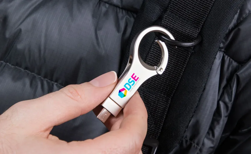 Pendrive dual con gancho personalizado con logo, foto 7