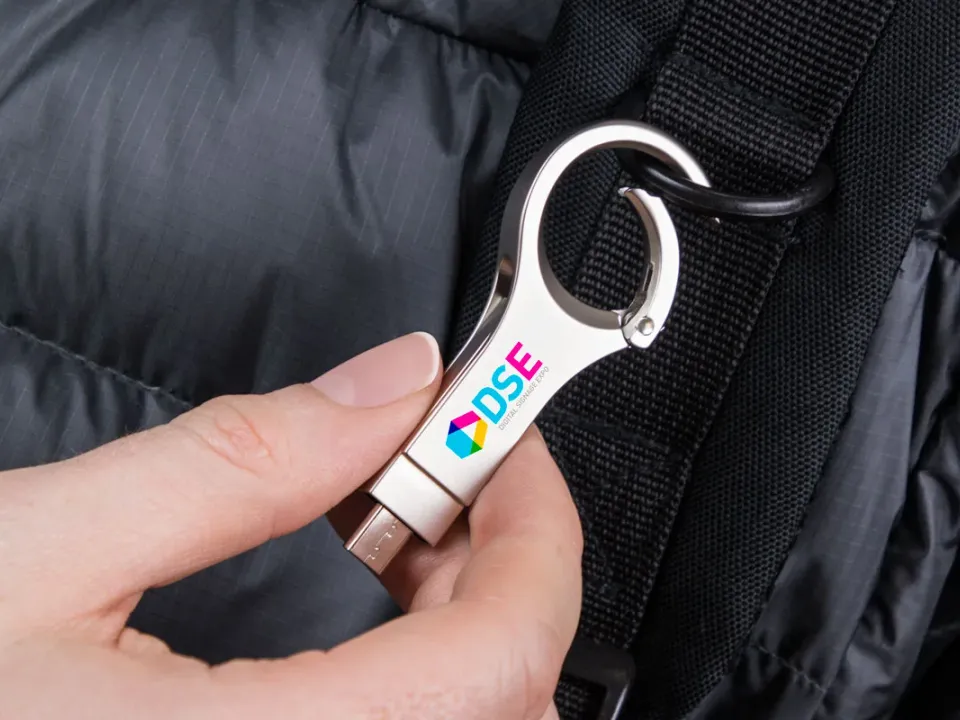 Pendrive dual con gancho personalizado con logo, foto 7