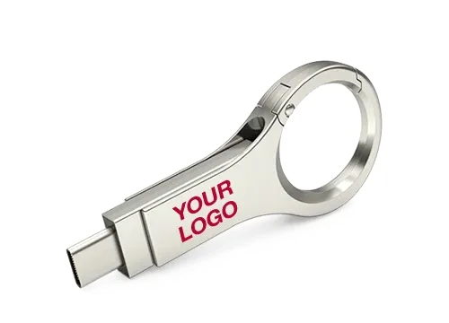 Pendrive dual con gancho personalizado con logo, foto 9