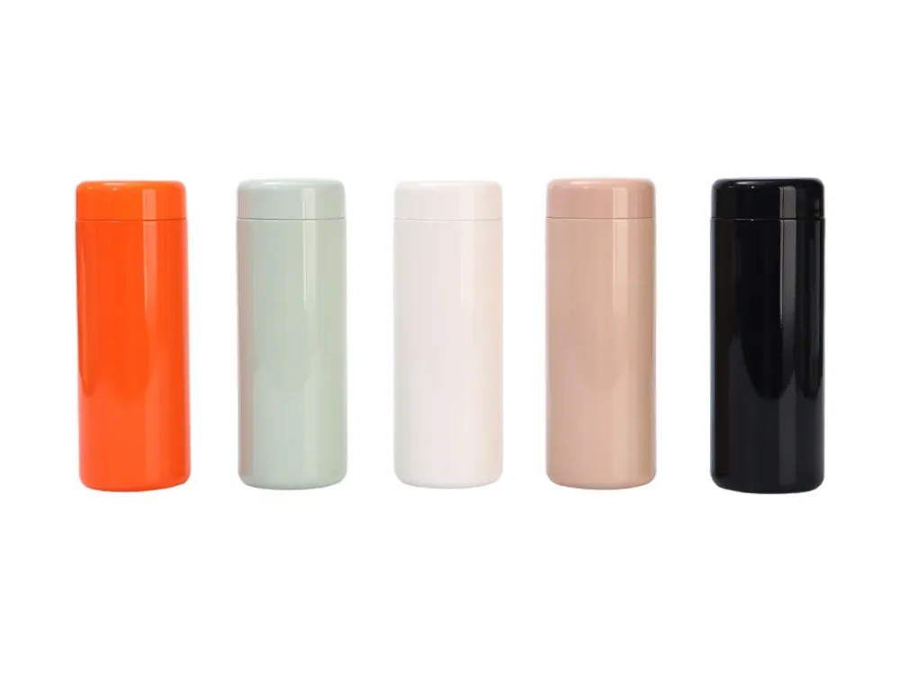 Termo de bolsillo 350 ml de acero 316 con tu logo personalizado con logo