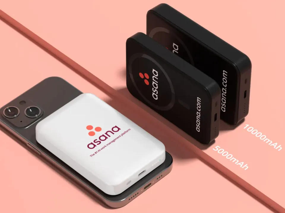 Power bank magnético inalámbrico personalizado con logo, foto 2