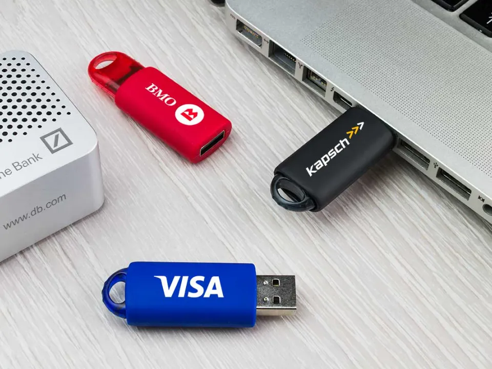 Pendrive deslizante personalizado con logo, foto 2